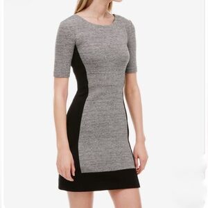 J. Crew Grey & Black Panel Colorblock Dress  4